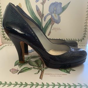 Paco Gil Black Patent Leather Heels.